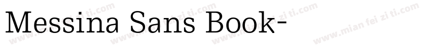 Messina Sans Book字体转换